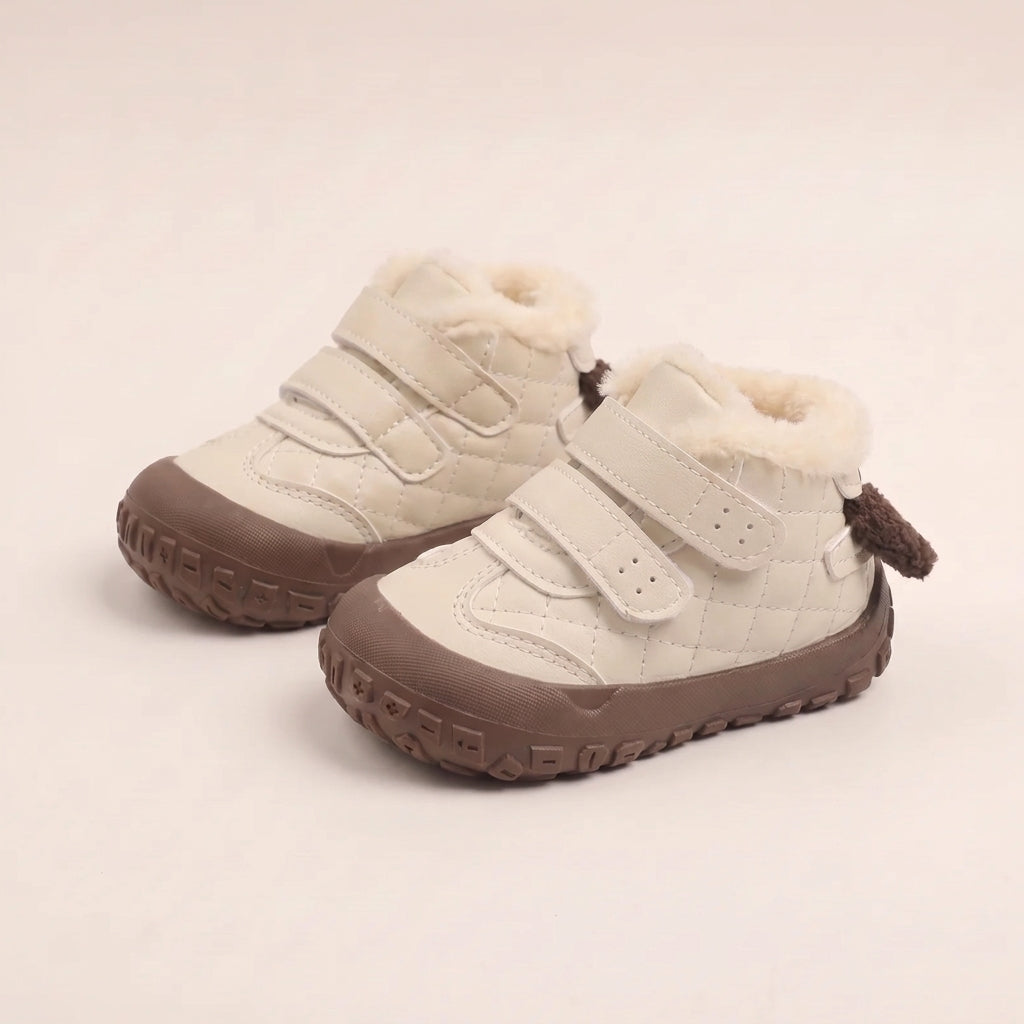 Flausch Tretter Winterstiefel | Warme Fleece Schuhe für erste Schritte