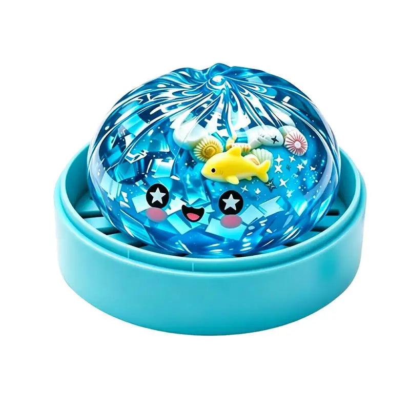 Dumpling Squishy Toy – Slow Rise Stressabbau Squeeze | Dämpfer-Käfig Design | 12 sammelbare Stile