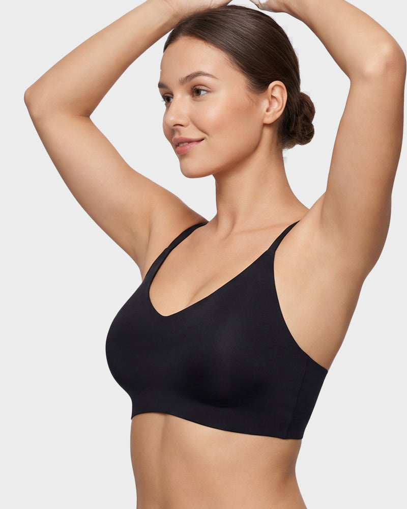 Nahtloses rückenfreies Spitzen-Bralette