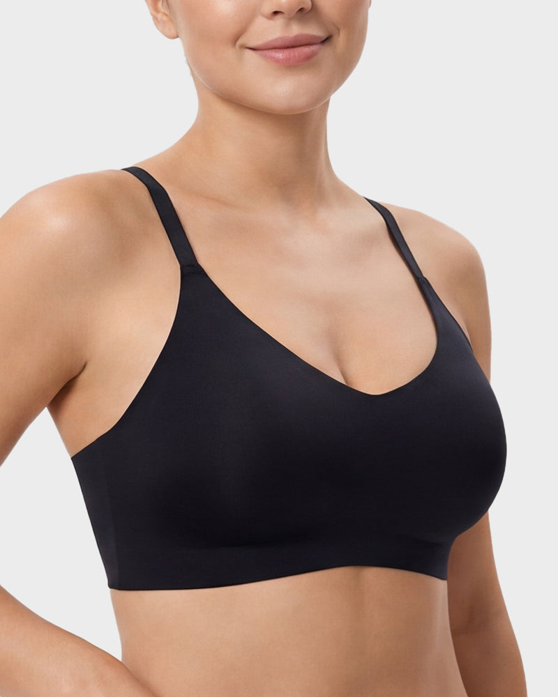 Nahtloses rückenfreies Spitzen-Bralette