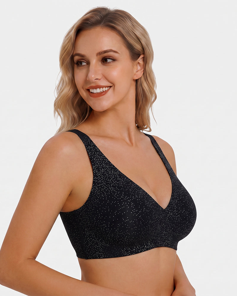 Tief Ausgeschnittener Drahtloser Push-Up-BH