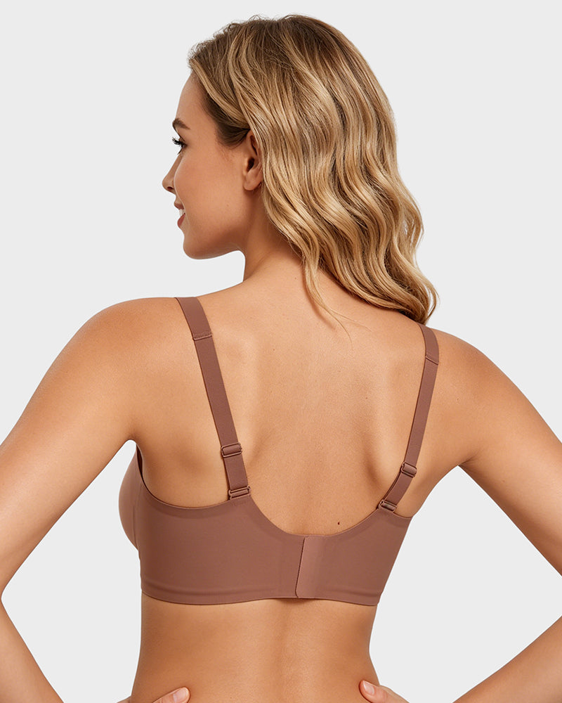 Tief Ausgeschnittener Drahtloser Push-Up-BH