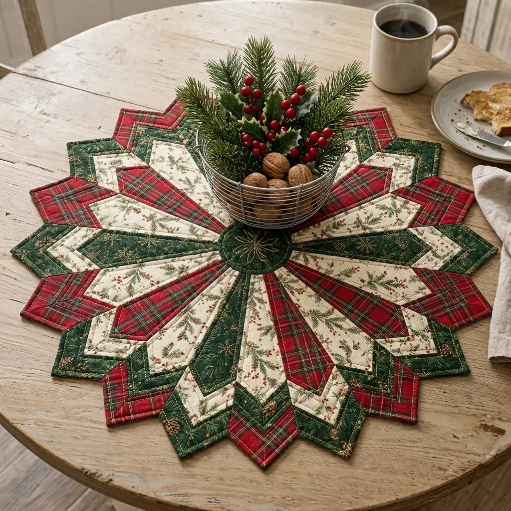 Set Schablonen für Quilting Weihnachtsstern Tischdekorationen