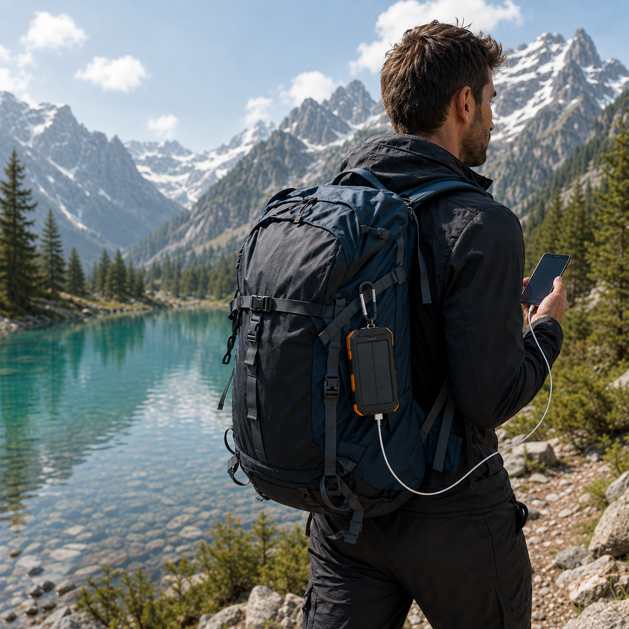 Solar-Powerbank 20000 mAh mit Dual-Ausgang – SolarCore 20K