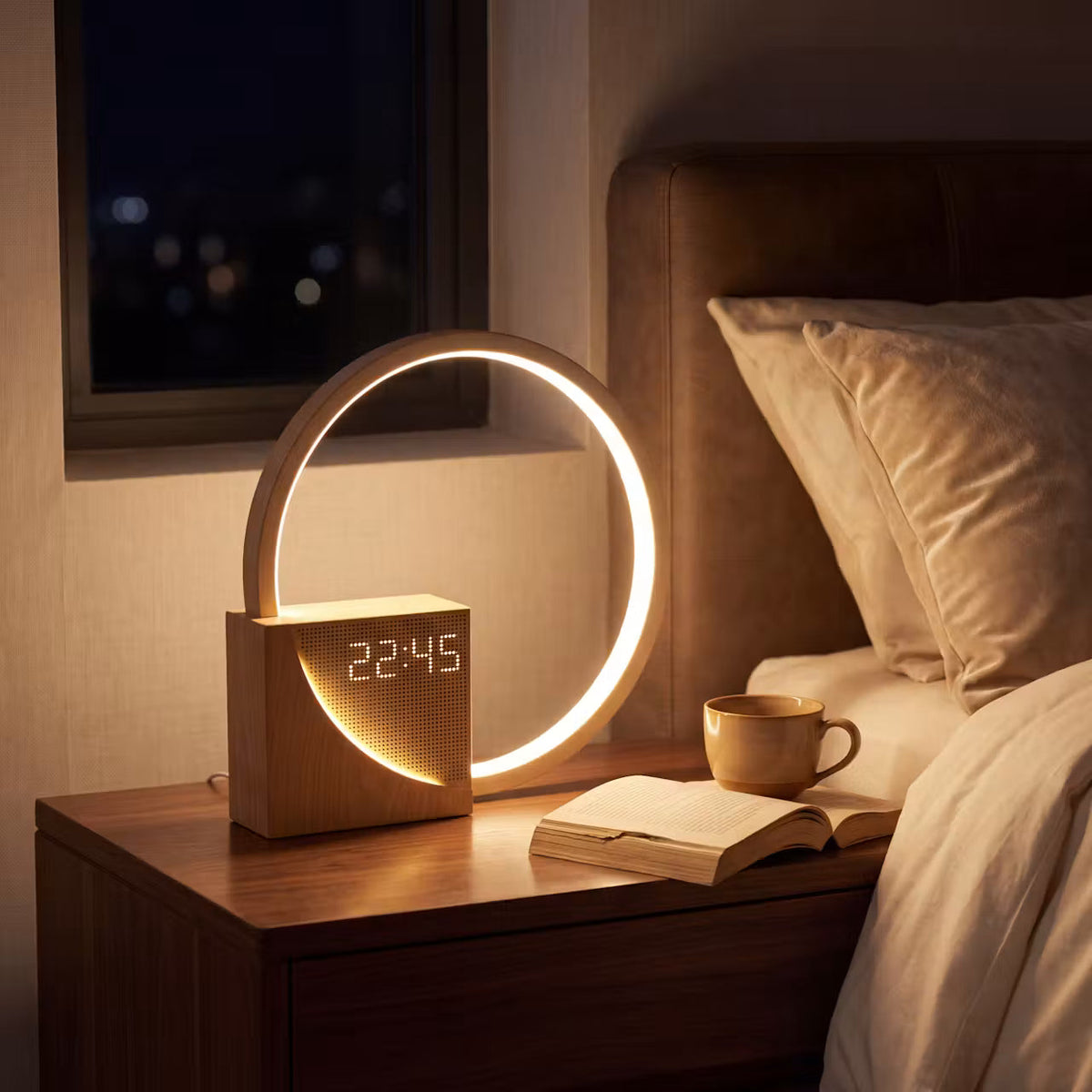 Somnira | Sonnenaufgangswecker mit Display-Aus-Modus und 20 Klängen