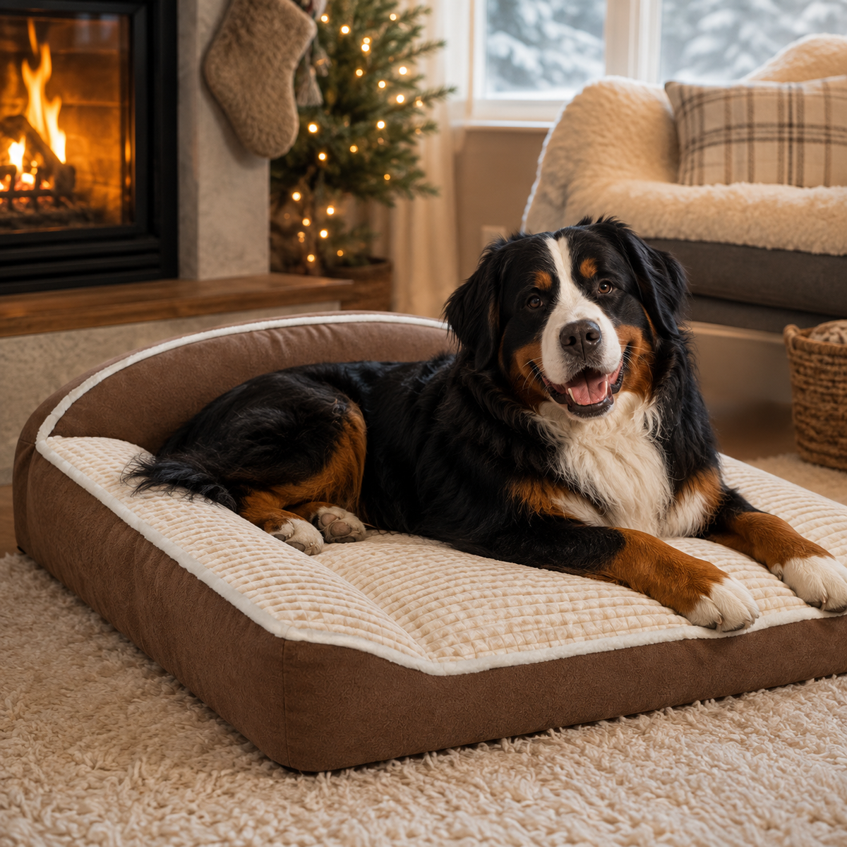 Stilvolles Sofa-Hundebett Für Den Wohnbereich