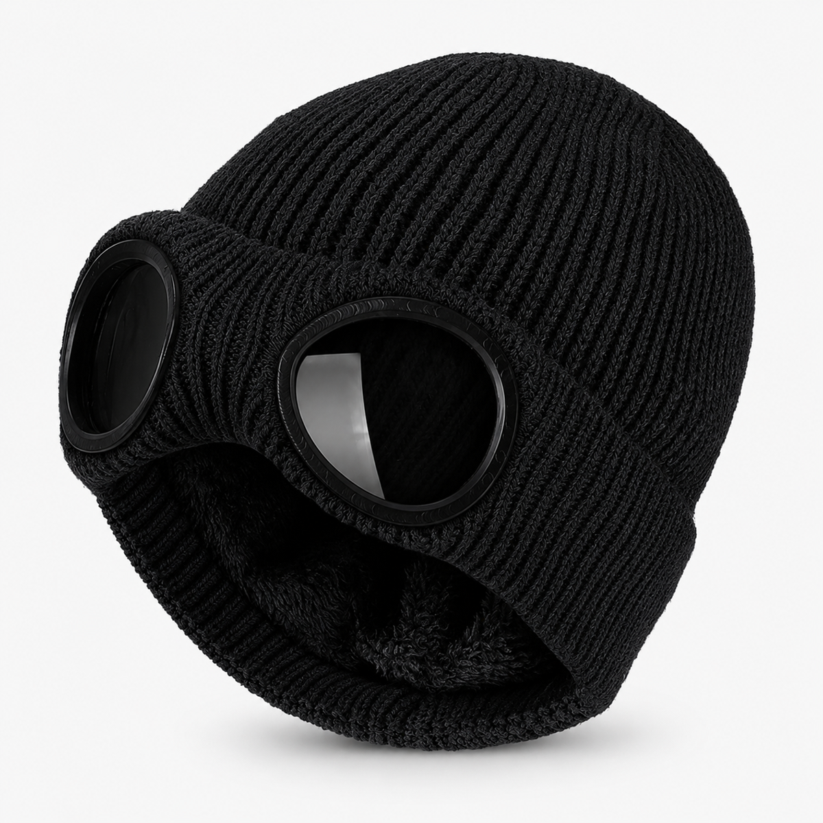 Strickmütze mit integrierter Brille – FrostSicht Unisex