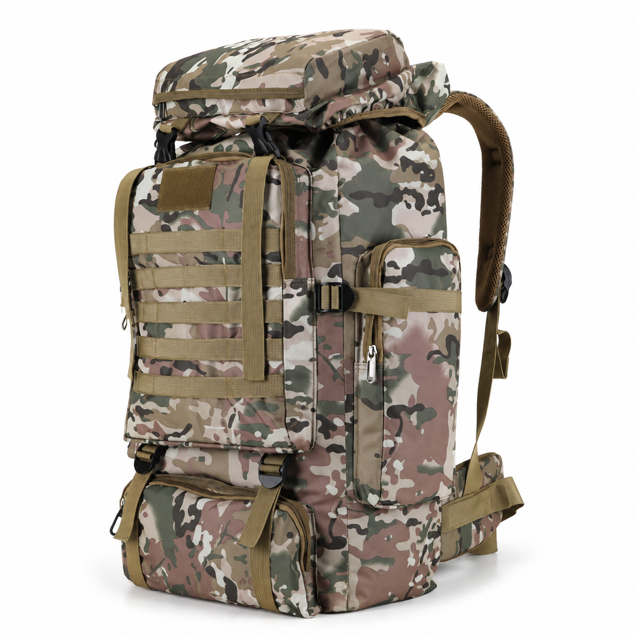 Taktischer Rucksack 80L Wasserabweisend – BergTrail Pro