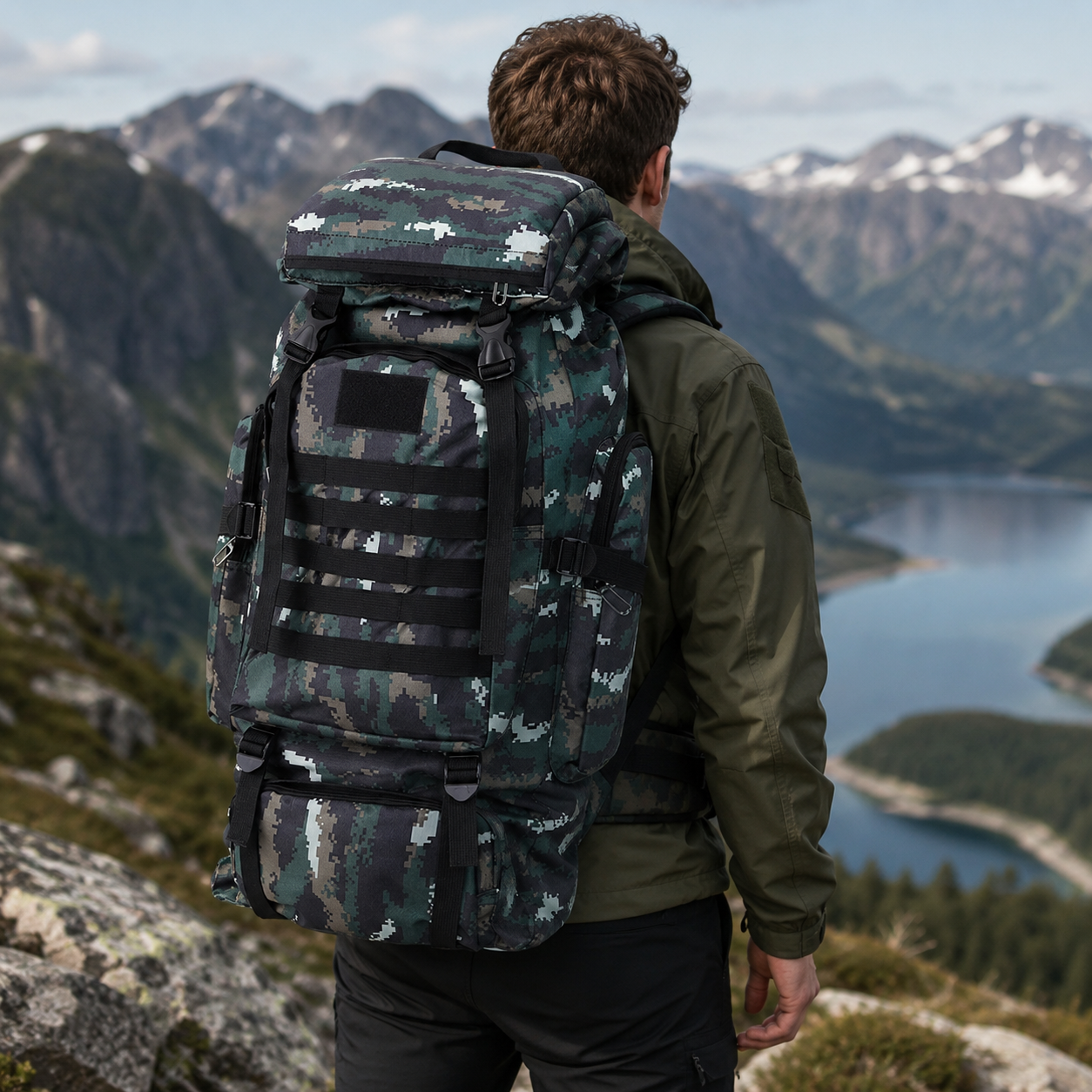 Taktischer Rucksack 80L Wasserabweisend – BergTrail Pro