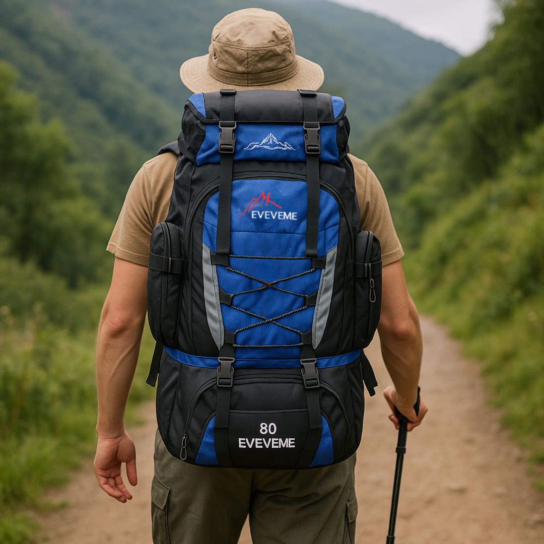 Outdoor-Rucksack 80L wasserdicht & komfortabel – TrekRidge 80