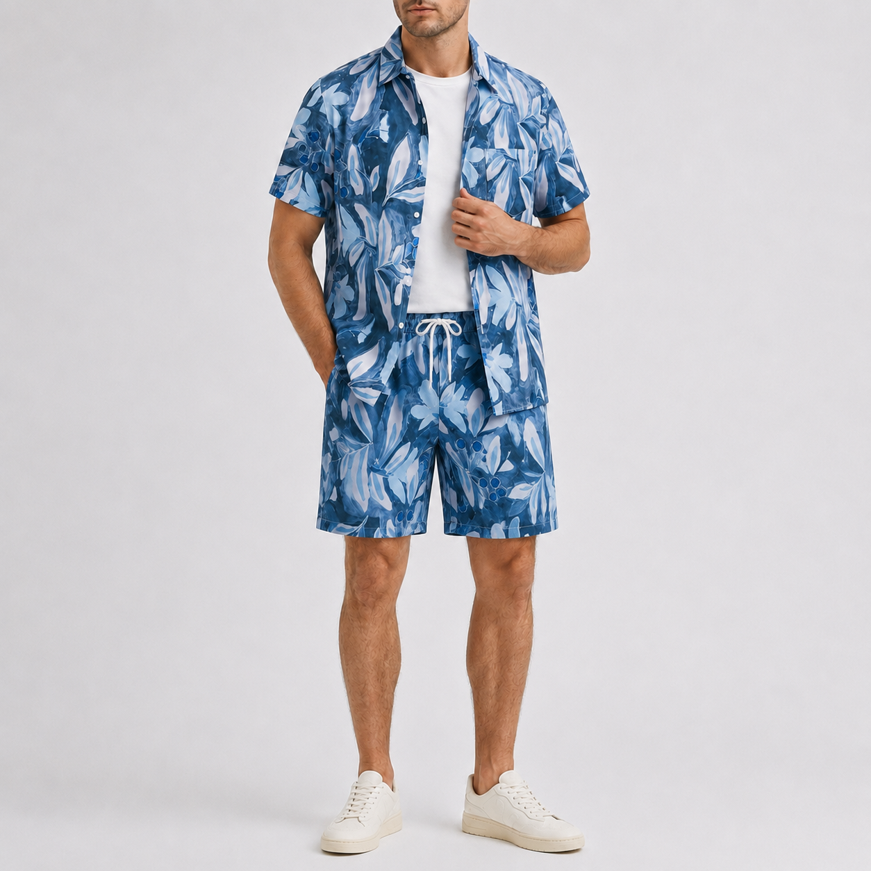 Nordspur | Tropivex Tropisches Print Hemd und Shorts Set
