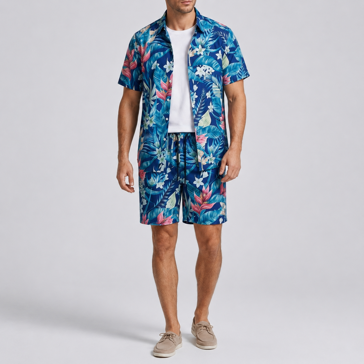 Nordspur | Tropivex Tropisches Print Hemd und Shorts Set