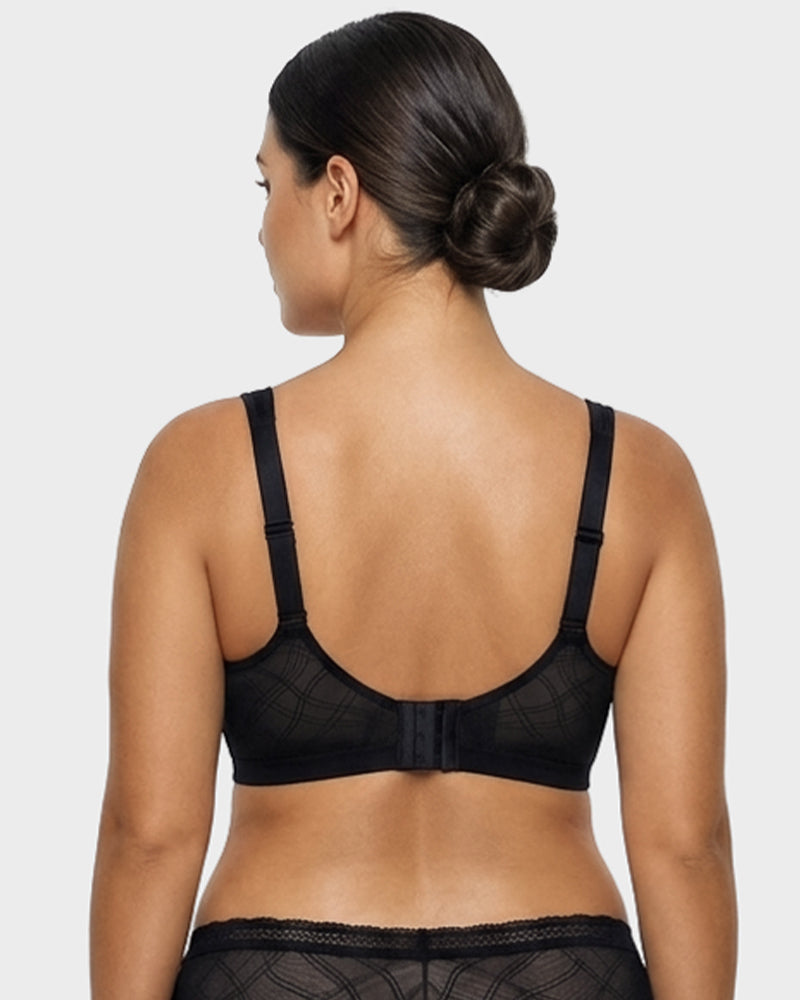 Ultraleichter BH mit vollständiger Abdeckung, Jacquard-Netz und Komfort