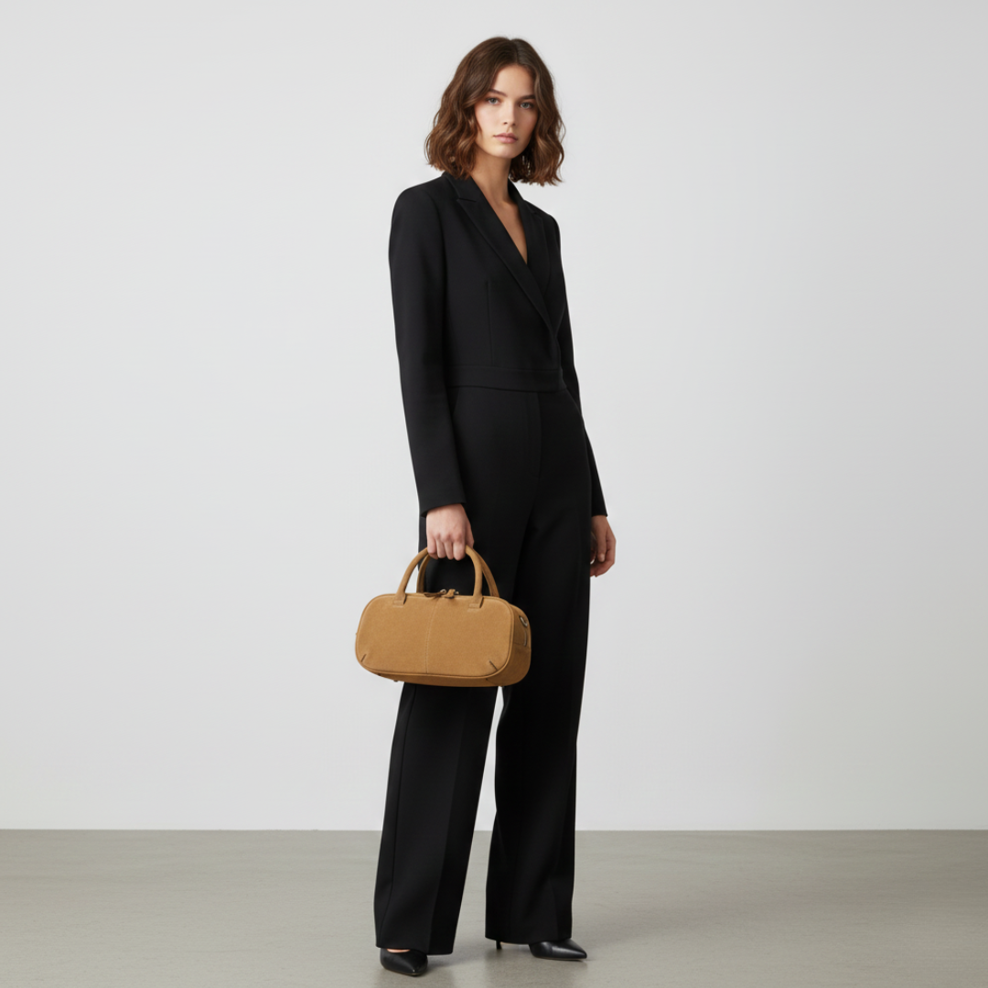 Nordspur | Kleine Boston-Tasche mit doppeltem Tragegriff