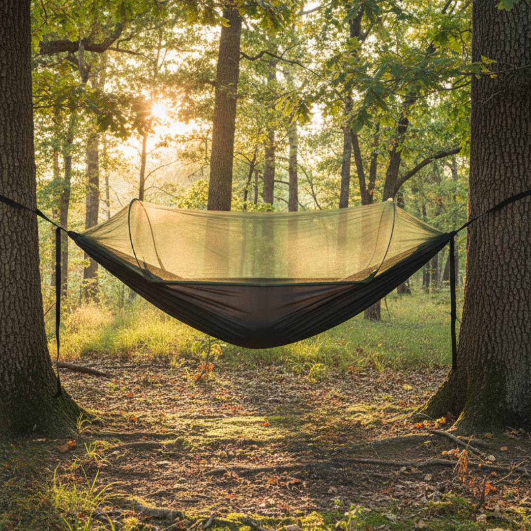 Camping-Hängematte mit Moskitonetz – BugFree AirCamp