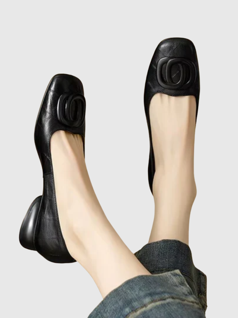 Opium Leder-Ballerinas