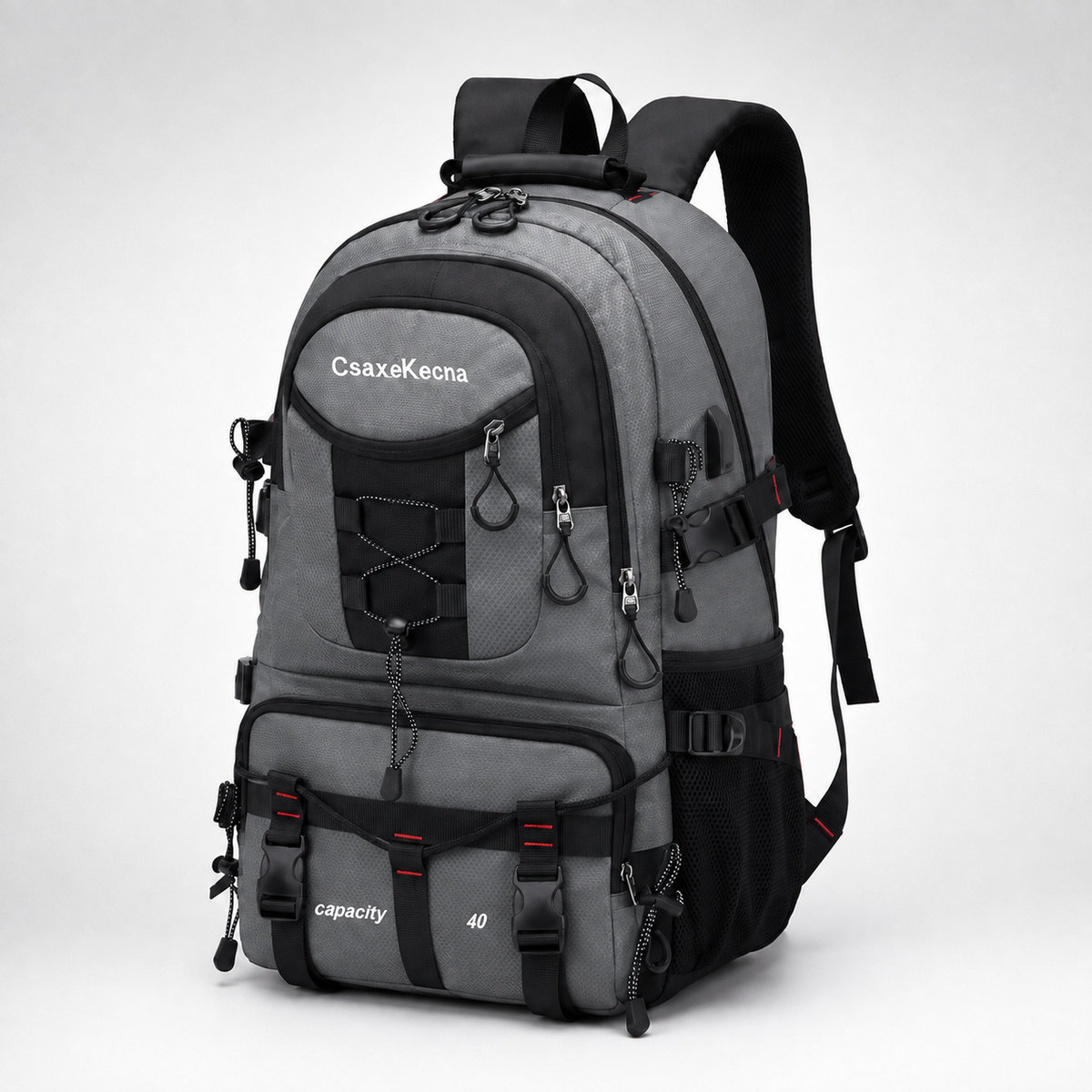 Wanderrucksack 40L mit USB-Anschluss – BergTrail Pro
