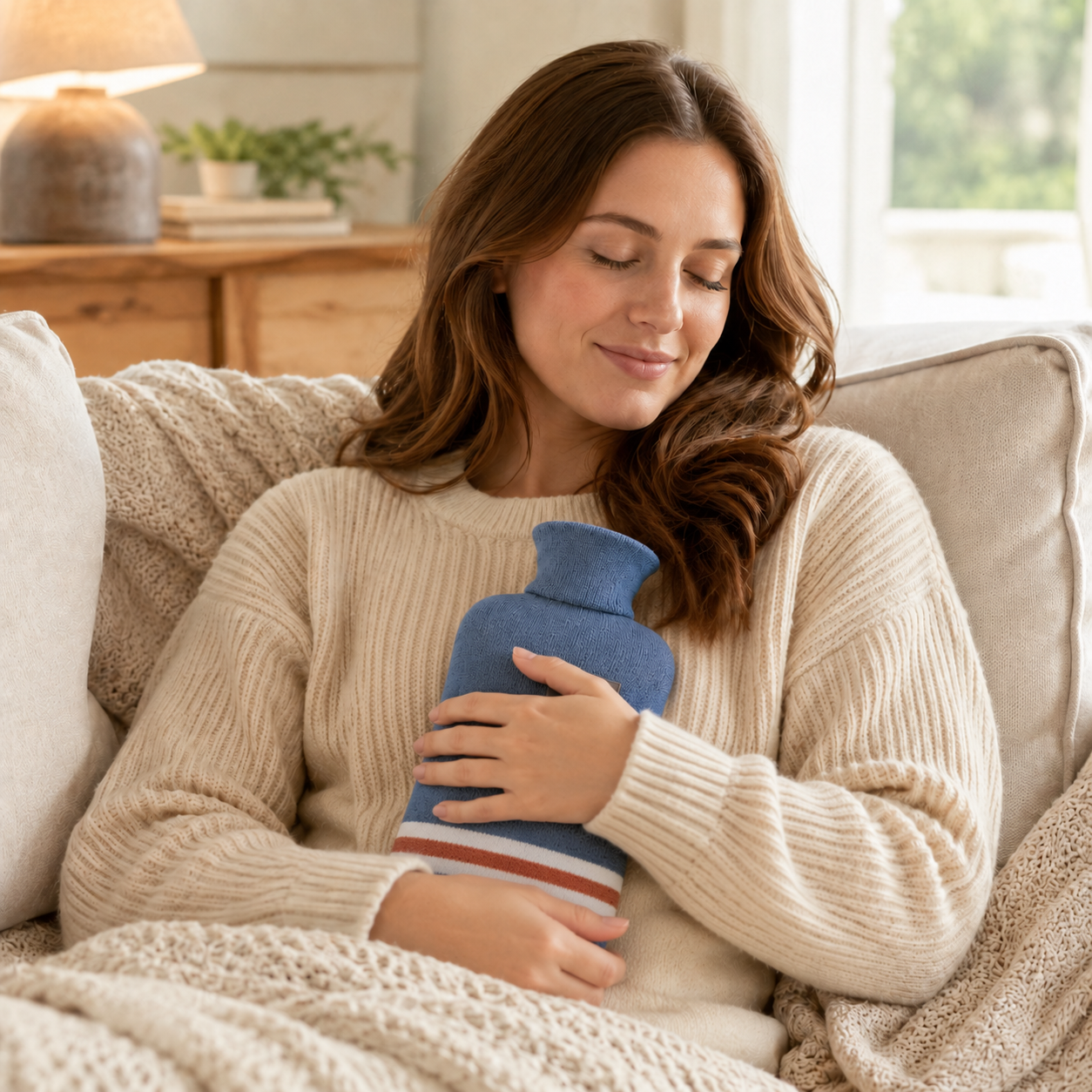 Wärmflasche mit Strickbezug – ThermoComfort