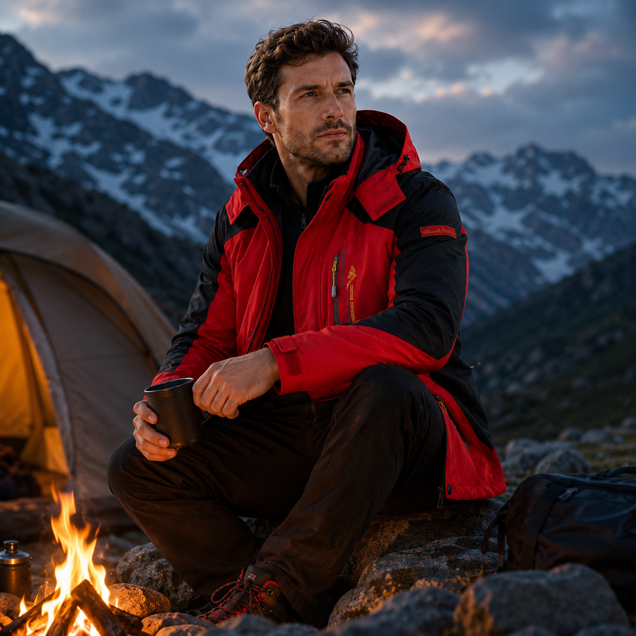 Wasserdichte Herren-Wanderjacke – Expeditionsshell
