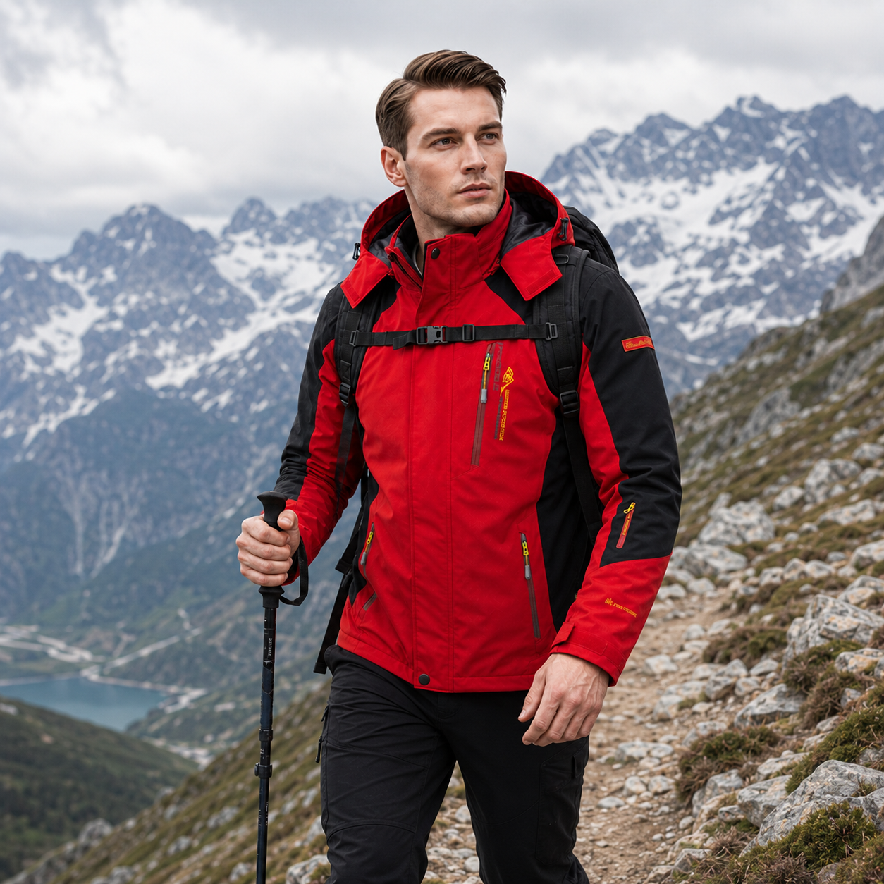 Wasserdichte Herren-Wanderjacke – Expeditionsshell