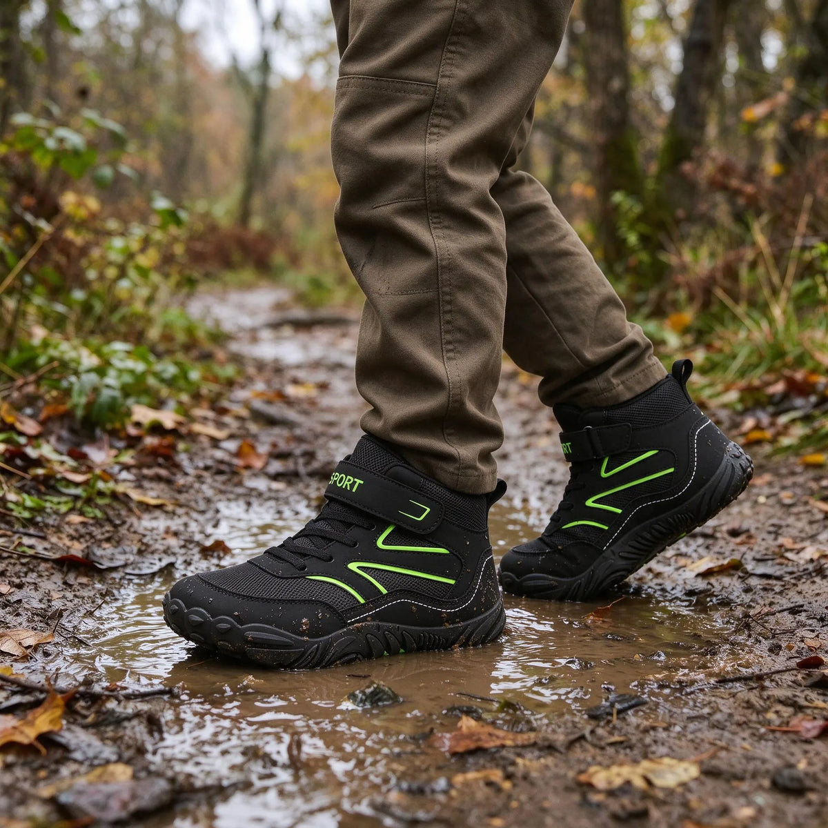 Wasserdichte Kinder Barfuß-Stil-Stiefel Für Den Herbst
