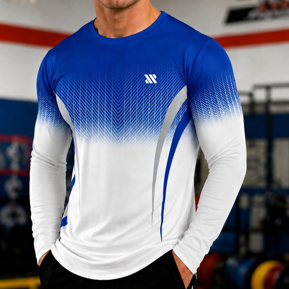 Langarm-Shirt aus Sportgewebe mit UV-Schutz