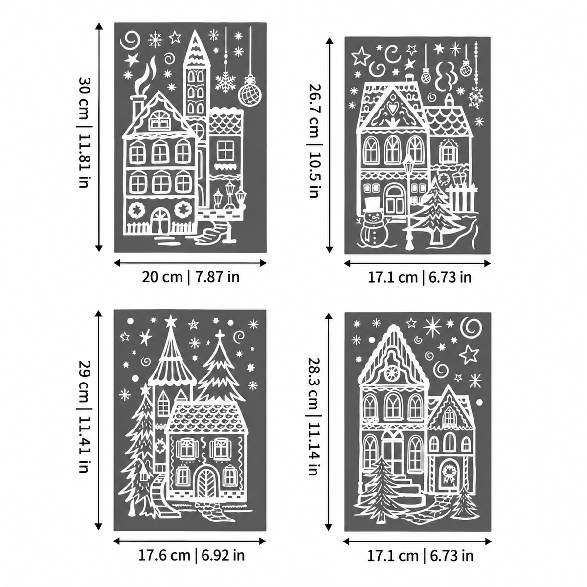 FensterFlocken – Wiederverwendbare Weihnachtsbilder fürs Fenster