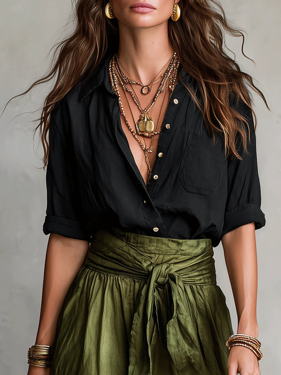 Camilla Midi-Set mit Taillenbindung