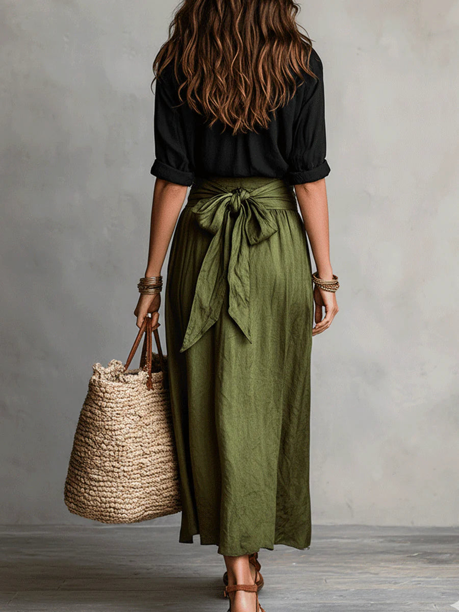 Camilla Midi-Set mit Taillenbindung