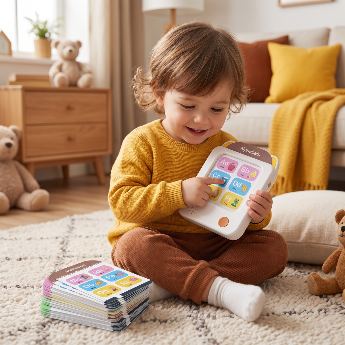 Interaktiver Englisch-Lernkartenleser für Kinder – Pädagogisches Lernspielzeug