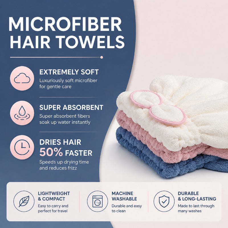 Schnell Trocknender Mikrofaser-Handtuch-Wrap