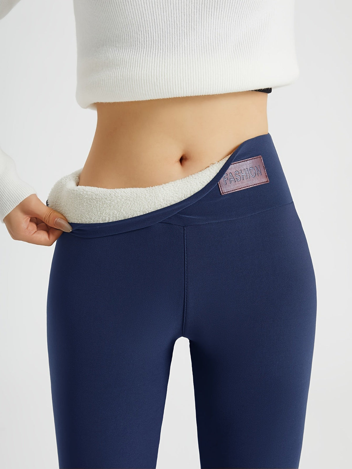 High-Waist Kuschelige Winter-Leggings