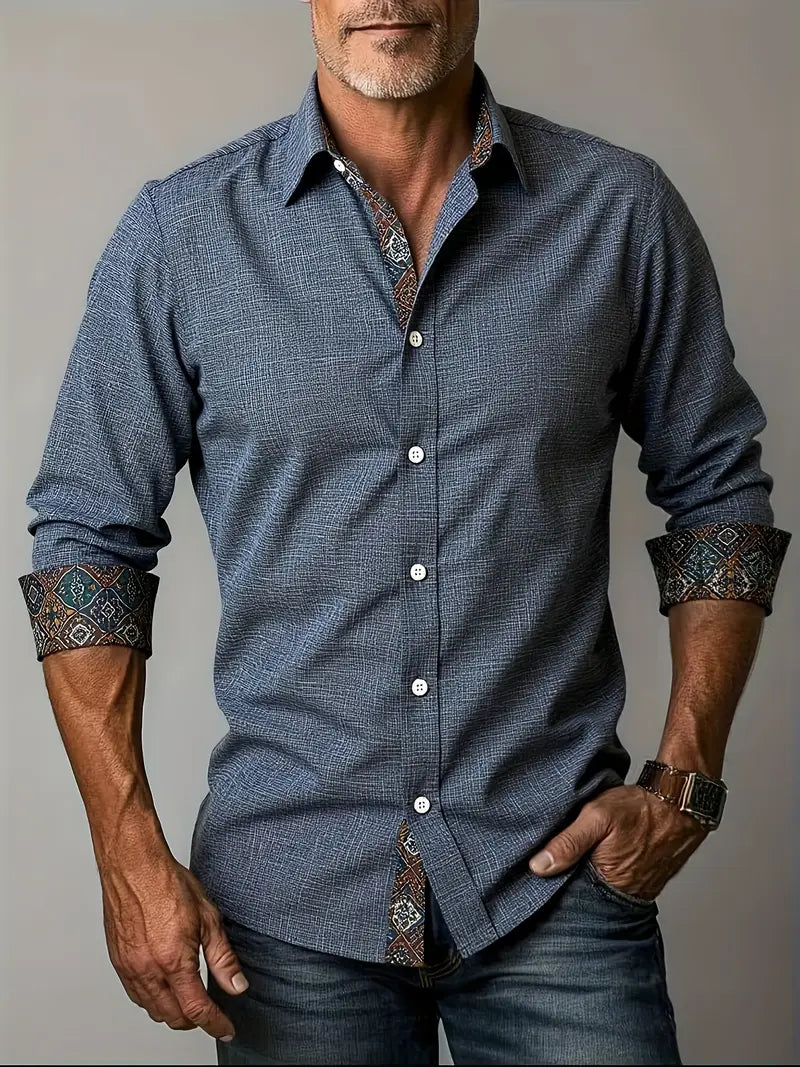 Theo Tailliertes Button-Up-Hemd