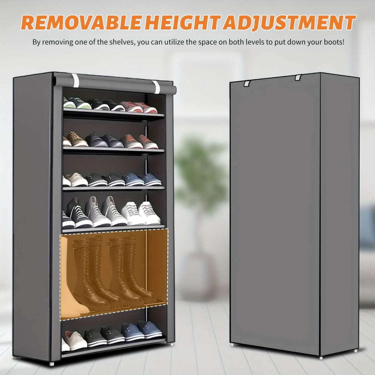 10-lagiges 9-Fach Schuhregal Aufbewahrung Schrank Organizer