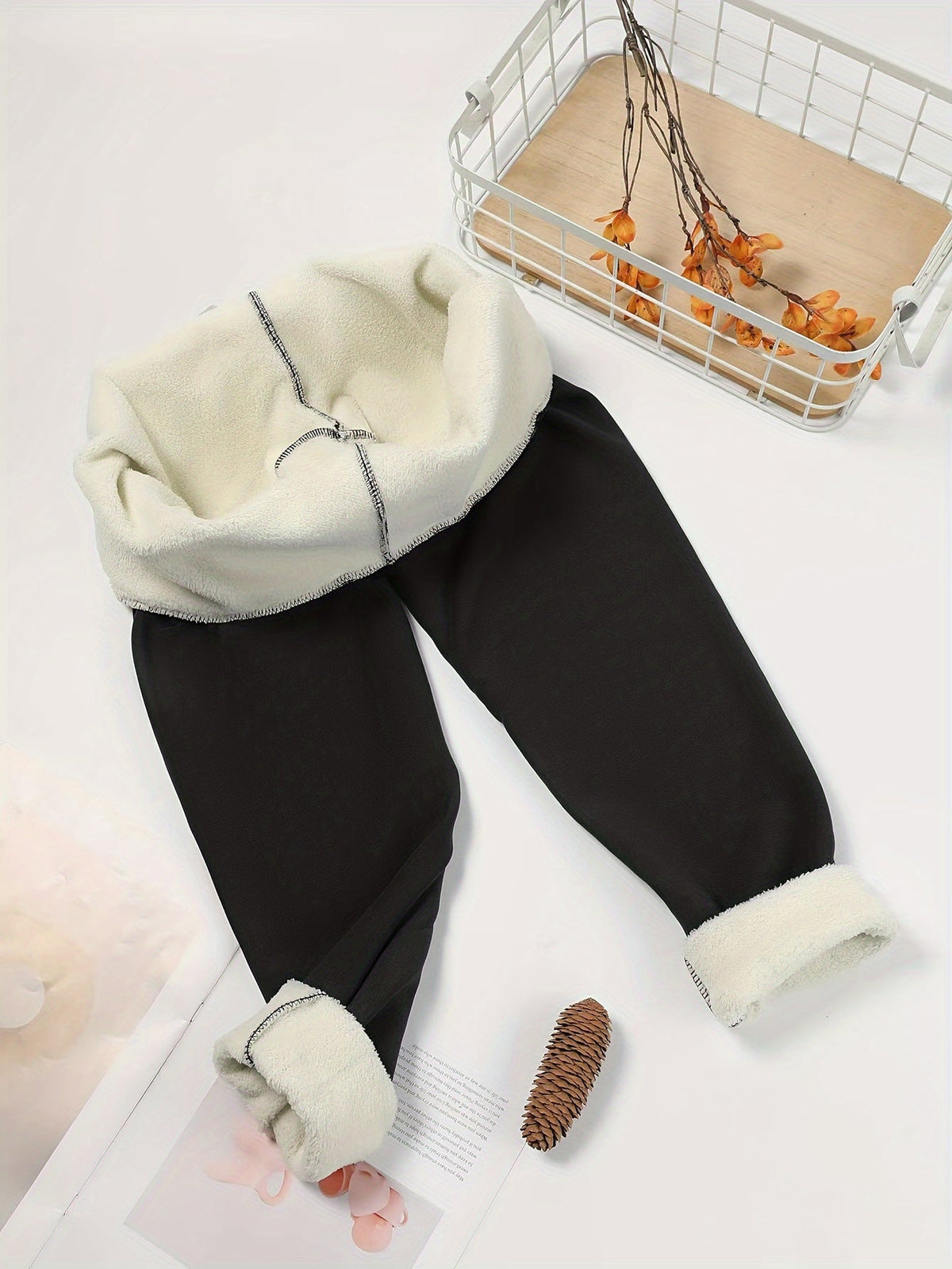 High-Waist Kuschelige Winter-Leggings