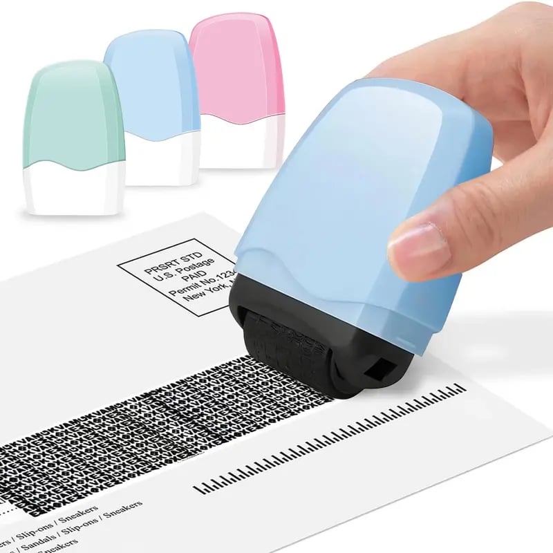 Datenschutz-Rollstempel zum Verbergen sensibler Informationen