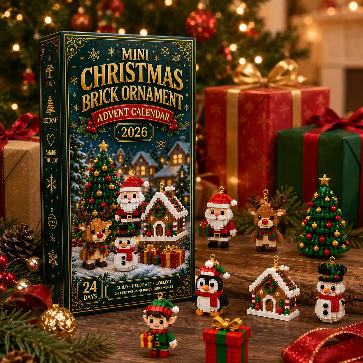 Weihnachts-Baustein-Adventskalender