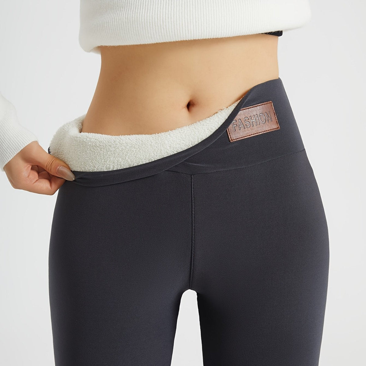 High-Waist Kuschelige Winter-Leggings
