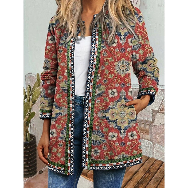 Rosetta Offene Jacke im Artisan-Stil
