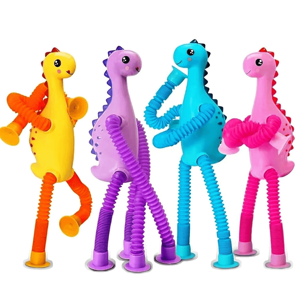 Dehnbares Röhren-Dinosaurier-Spielzeug für kreatives Spiel und ruhige Momente
