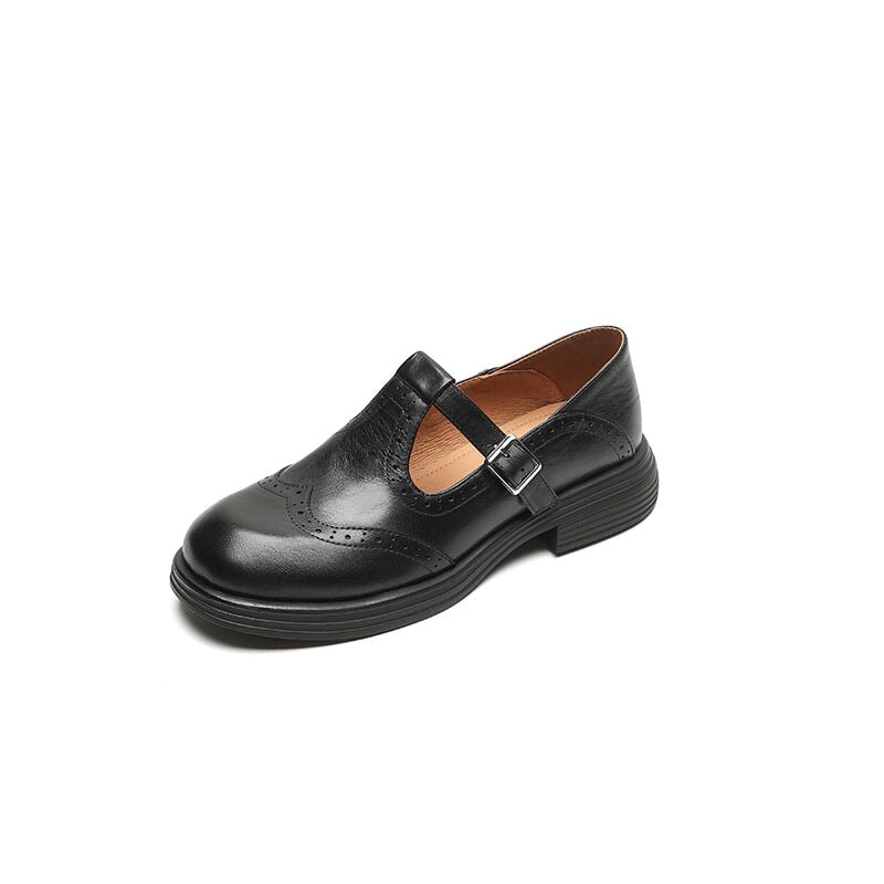 Edith T-Riemen Mary Jane Ballerinas