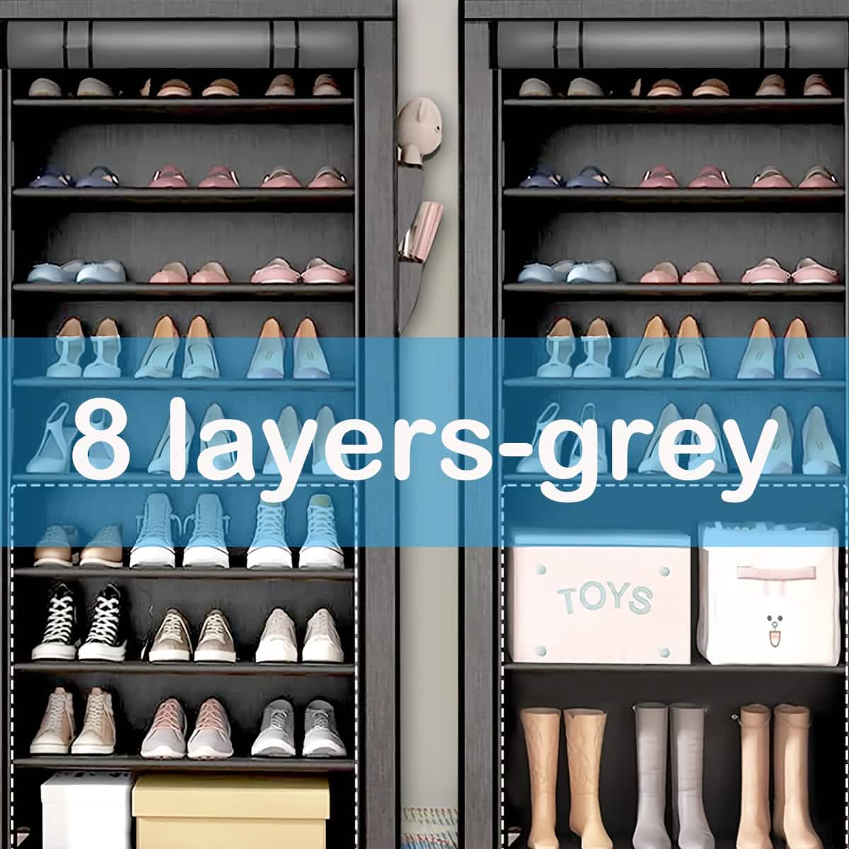 10-lagiges 9-Fach Schuhregal Aufbewahrung Schrank Organizer