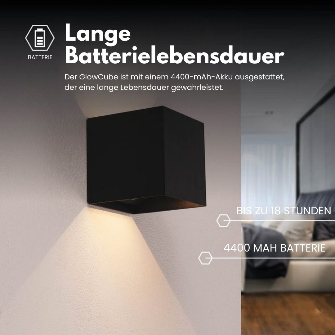 Kabellose Wandleuchte für innen und außen | LED Wandlampe mit Akku und Sensor