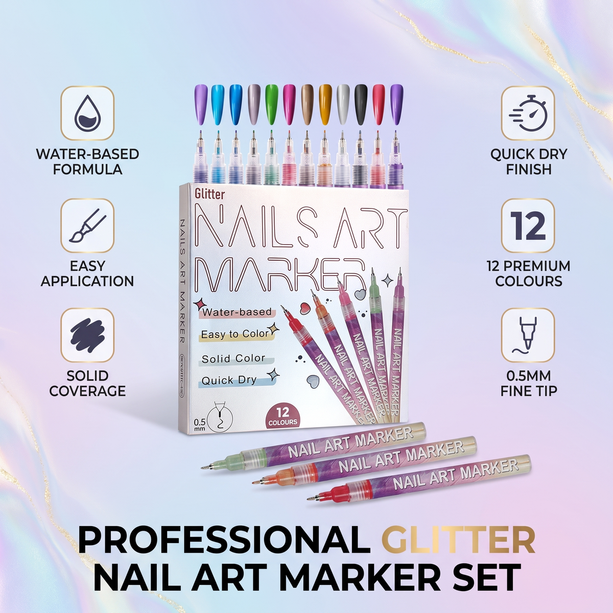 Abwaschbares Nagellack-Stift-Set für Kinder
