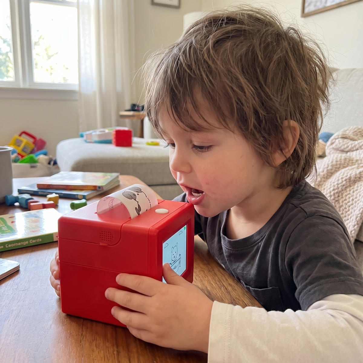 KI-Sprachgesteuerter Mini-Stickerdrucker