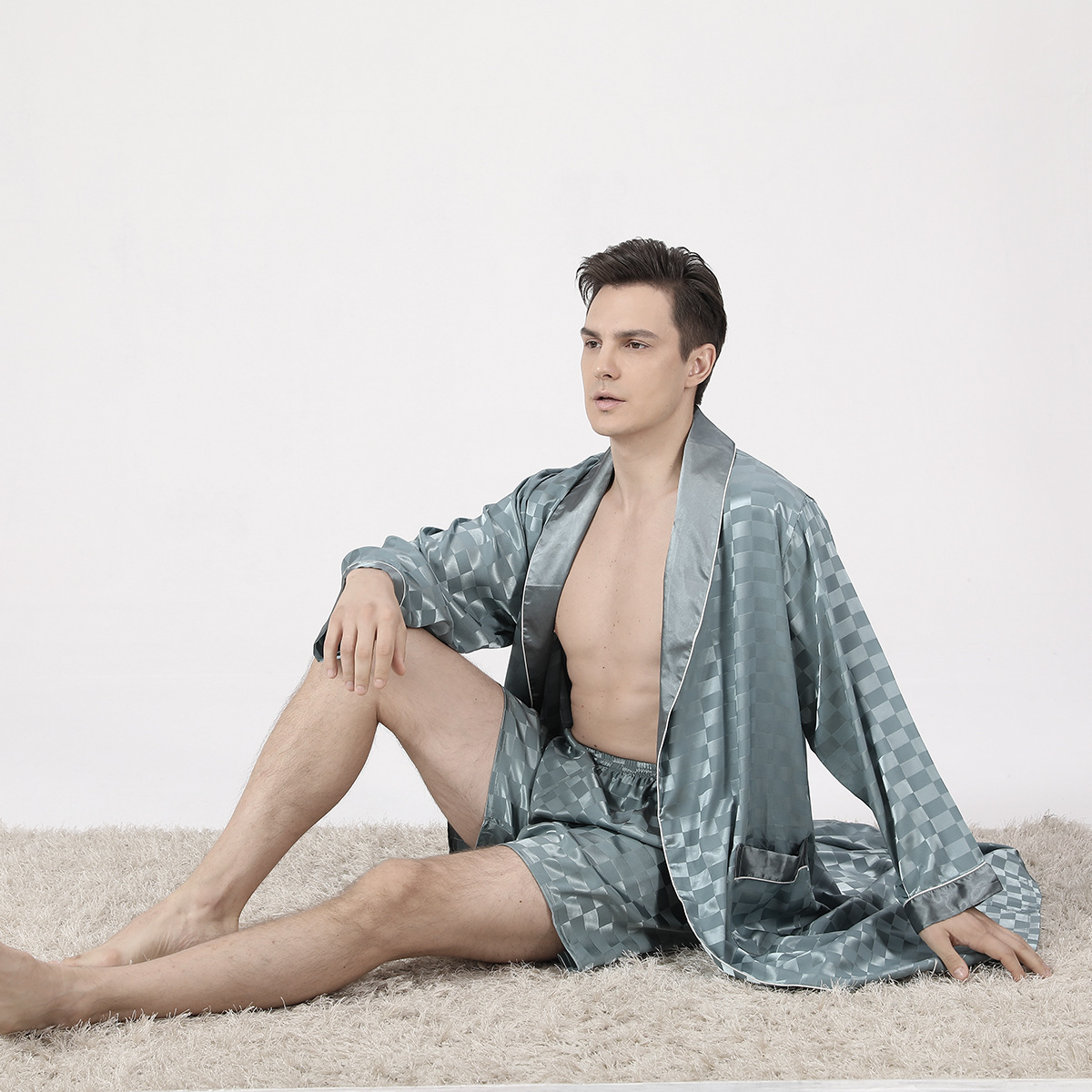 Nordspur | Velorion Langer Kimono-Morgenmantel