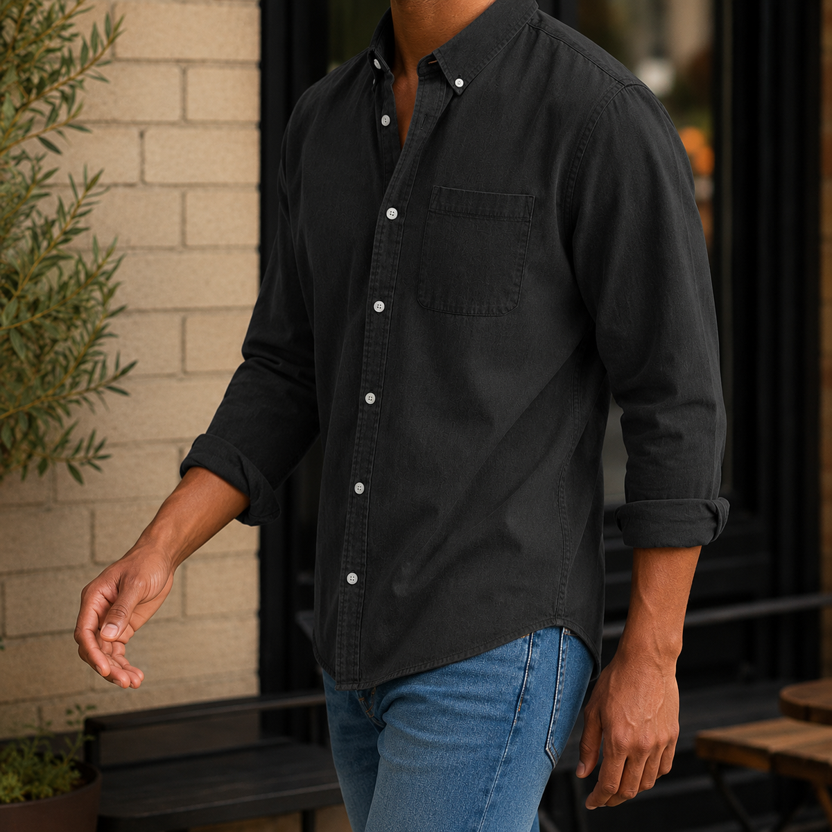 Carter Chambray-Hemd