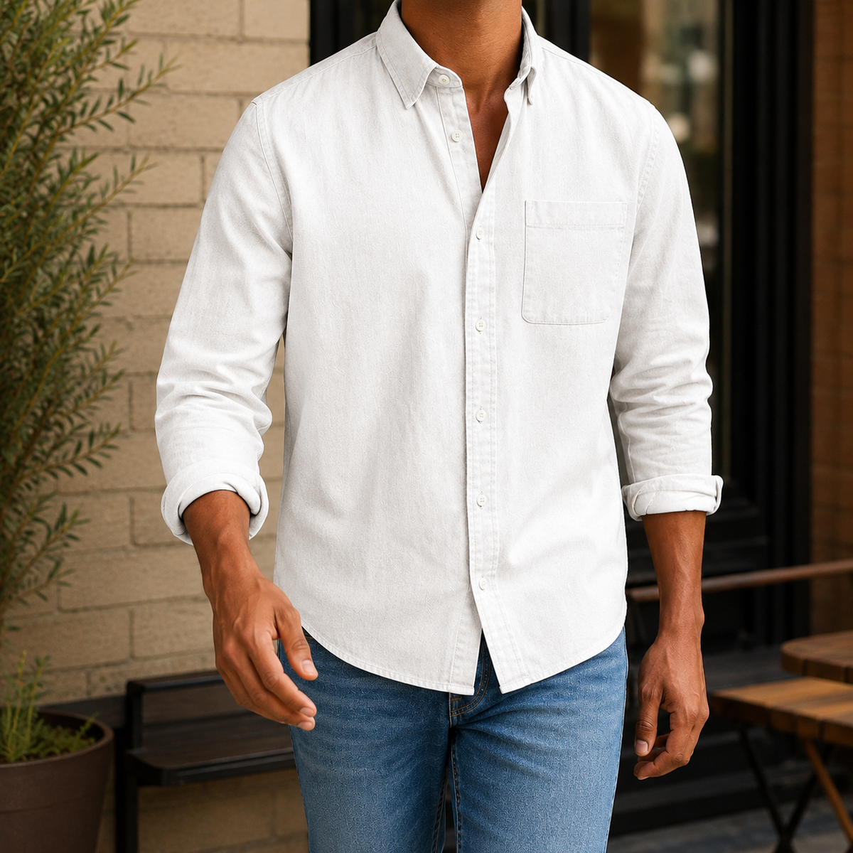 Carter Chambray-Hemd