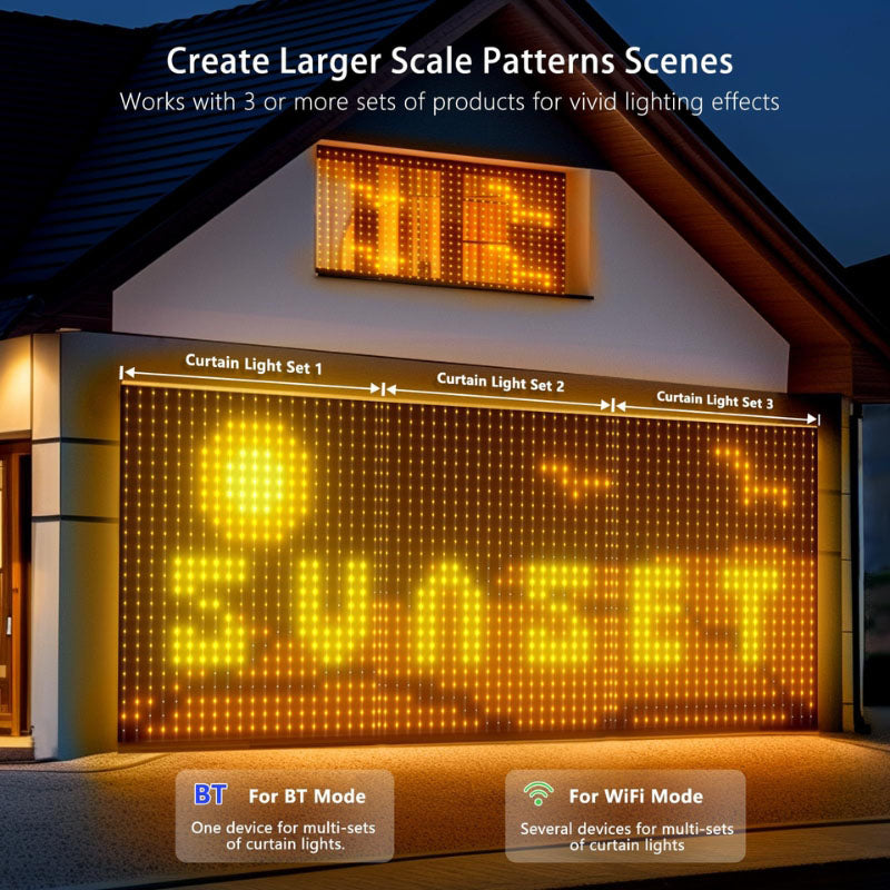 Smart RGBIC Outdoor LED Netzlichter