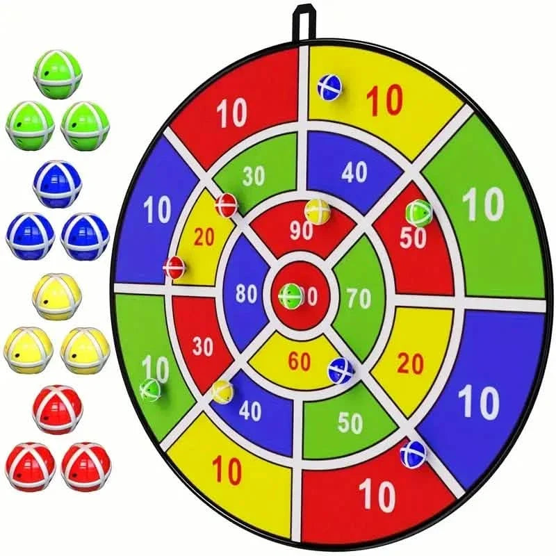 Große 29" Dartscheibe mit Klettbällen, Indoor & Outdoor Partyspielspaß